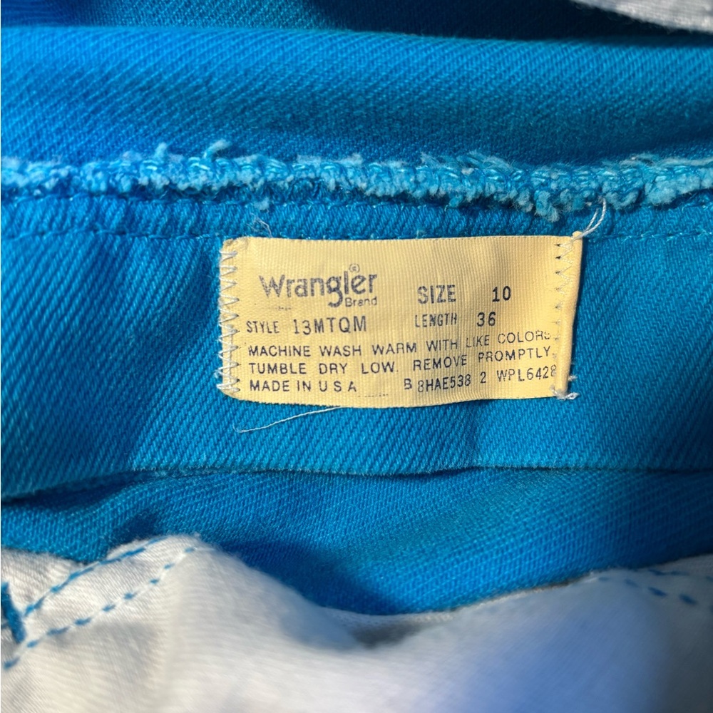 Vintage High Rise 90’s Wranglers Size 10/36 Western Rodeo Retro - Picture 3 of 3